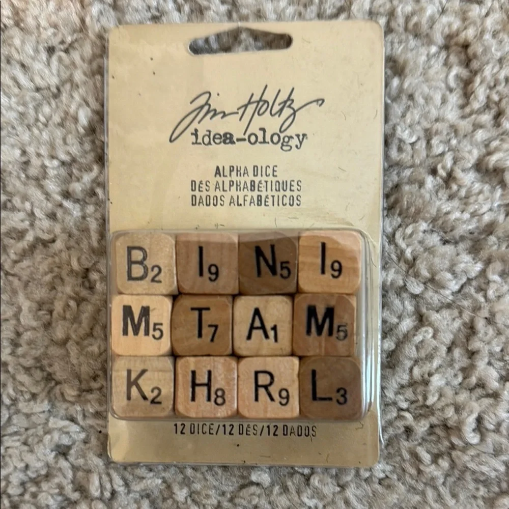 Tim Holtz Idea-ology Alpha Dice
